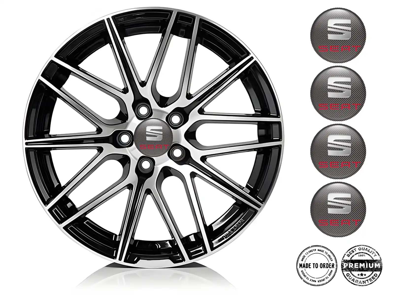 Seat Silikonaufkleber Logo Hochwertige Radembleme